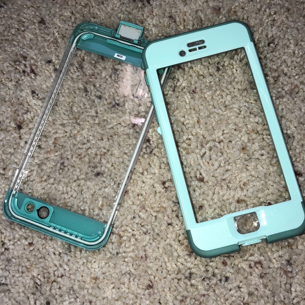 iPhone 6S Teal/Light Blue Nuud Life Proof Case